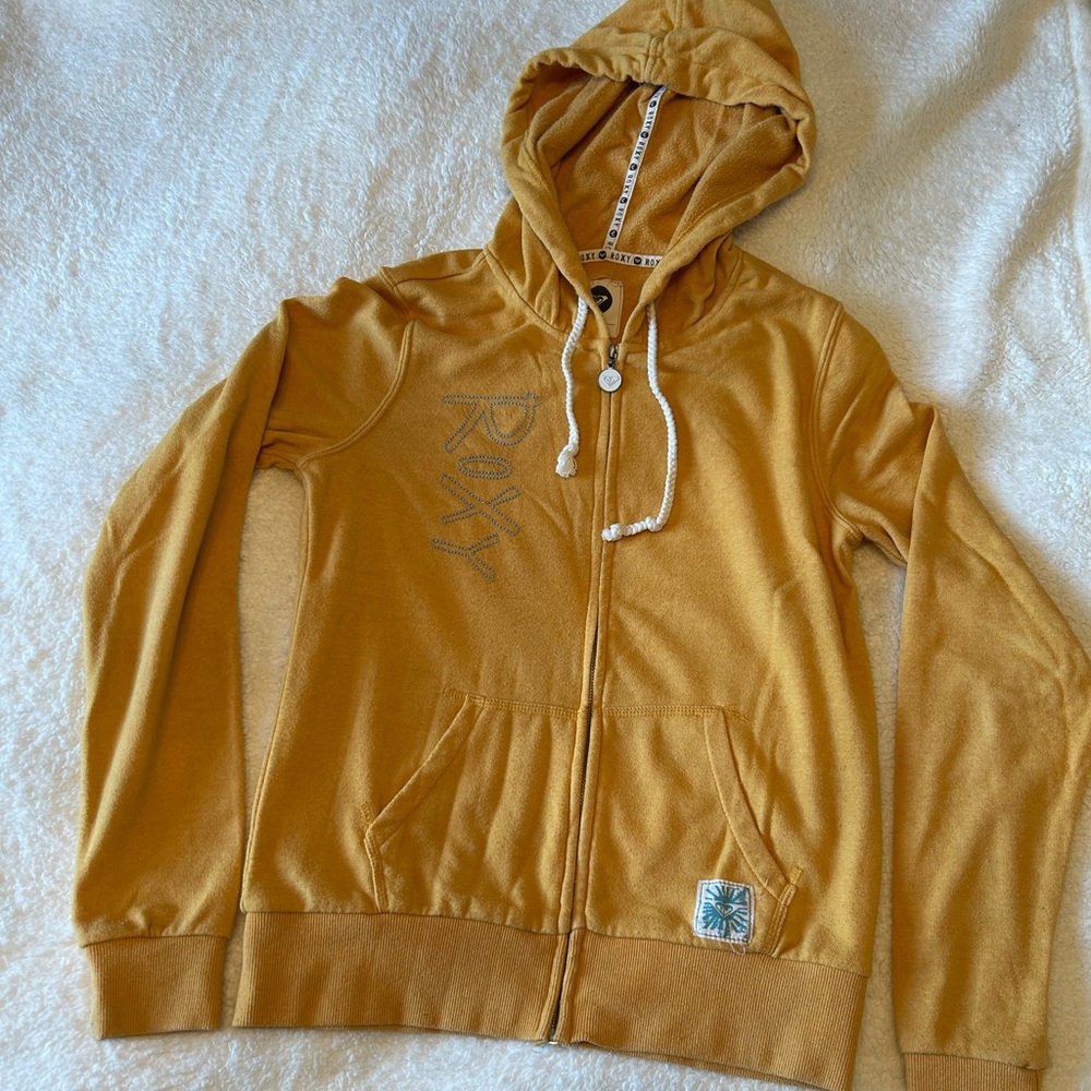 Roxy zippered hoodie. Size small